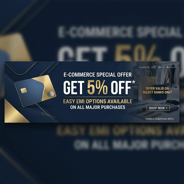 Get Extra 5% Off On Card & EMI Payments